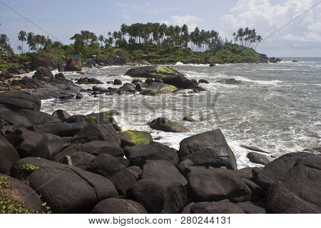 Paradise At A Tropical Beach Palolem, Goa, India