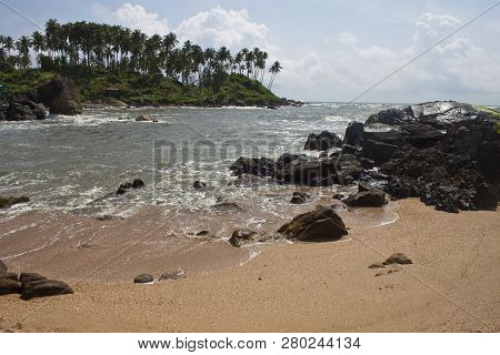 Paradise At A Tropical Beach Palolem, Goa, India