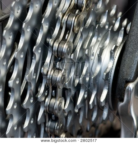 Cassetta Mtb posteriore con catena