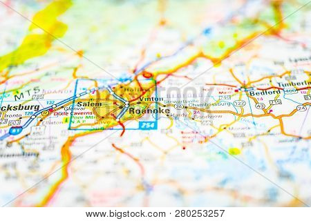 Roanoke On The Map, Tourist Atlas And Guide