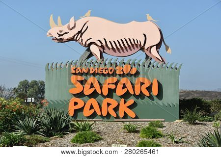 San Diego, California - Oct 24: San Diego Zoo Safari Park In Escondido, California, As Seen On Oct 2