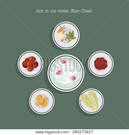 Thai Dessert Rice In Ice Water (kao-chae)