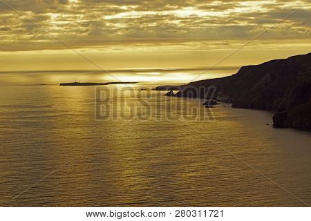 The Slieve League Cliffs In The West Of The Irish County Donegal On The Atlantic Ocean Are With 601 