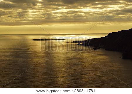 The Slieve League Cliffs In The West Of The Irish County Donegal On The Atlantic Ocean Are With 601 