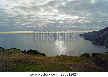 The Slieve League Cliffs In The West Of The Irish County Donegal On The Atlantic Ocean Are With 601 