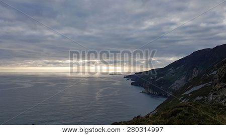 The Slieve League Cliffs In The West Of The Irish County Donegal On The Atlantic Ocean Are With 601 