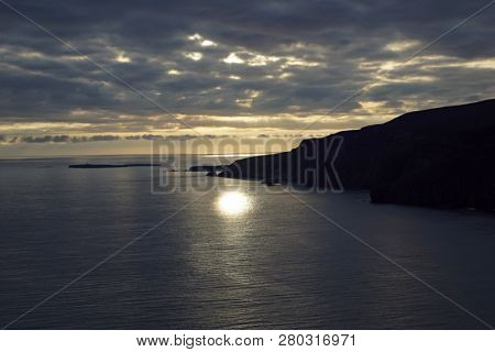 The Slieve League Cliffs In The West Of The Irish County Donegal On The Atlantic Ocean Are With 601 