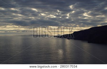 The Slieve League Cliffs In The West Of The Irish County Donegal On The Atlantic Ocean Are With 601 
