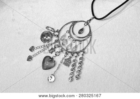 Believing In Magic Protecting The Holder Of Amulet. Jewelry Charm Or Talisman. Name Amulet For Good