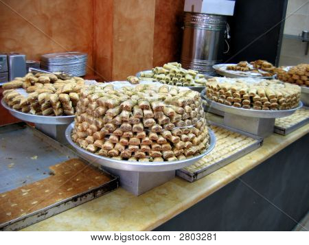 โอเรียนทัล Baklawa ขนม - อบสดใหม่