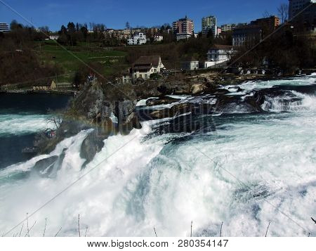 The Rhine Falls Or Rheinfall Waterfall, Neuhausen Am Rheinfall - Canton Of Schaffhausen, Switzerland
