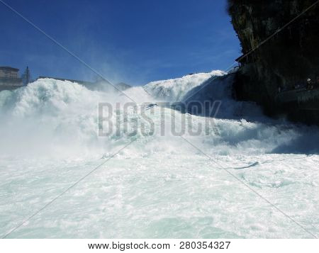 The Rhine Falls Or Rheinfall Waterfall, Neuhausen Am Rheinfall - Canton Of Schaffhausen, Switzerland