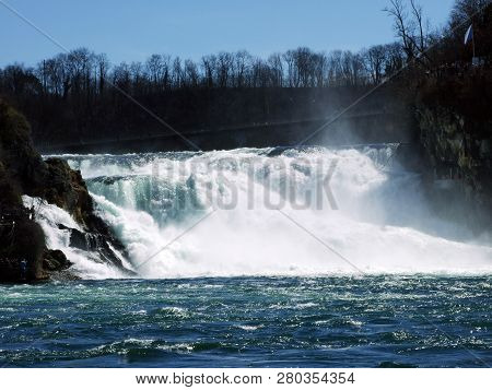 The Rhine Falls Or Rheinfall Waterfall, Neuhausen Am Rheinfall - Canton Of Schaffhausen, Switzerland