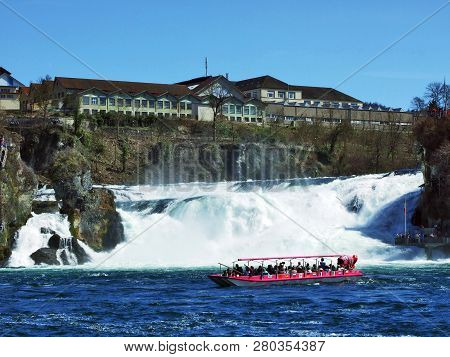 The Rhine Falls Or Rheinfall Waterfall, Neuhausen Am Rheinfall - Canton Of Schaffhausen, Switzerland
