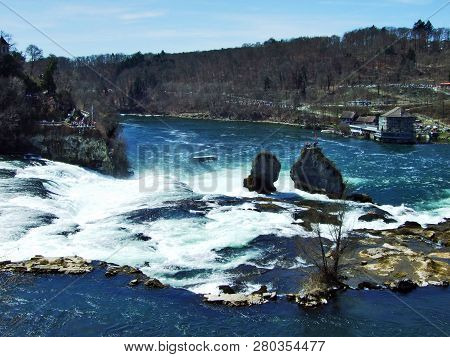 The Rhine Falls Or Rheinfall Waterfall, Neuhausen Am Rheinfall - Canton Of Schaffhausen, Switzerland