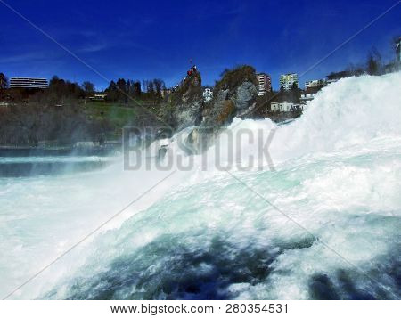 The Rhine Falls Or Rheinfall Waterfall, Neuhausen Am Rheinfall - Canton Of Schaffhausen, Switzerland
