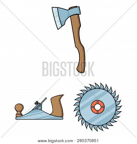 Vector Design Of Tool And Construction Sign. Collection Of Tool And Carpentry Vector Icon For Stock.