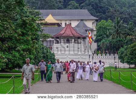 People Visit Sacred Tooth Relic Temple