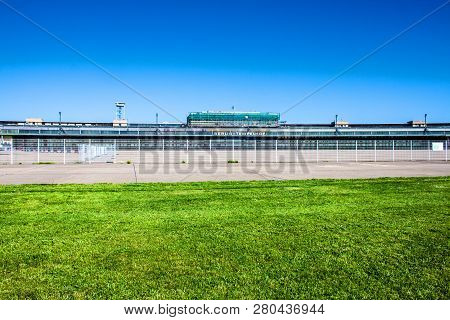 Berlin, Jun 7: Abandoned Terminal At The Former Tempelhof Airport On Jun 7, 2013 In Berlin. The Temp