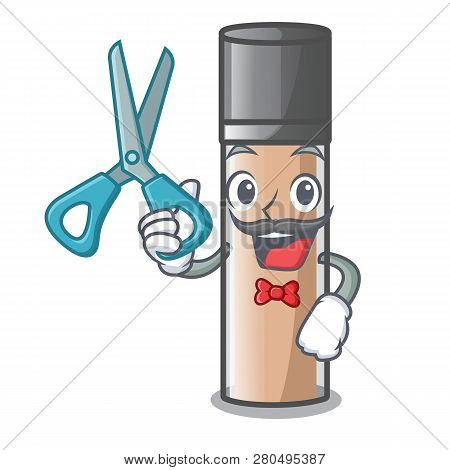 Barber Makeup Foundation Isolated With On Character