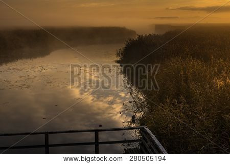 Observation Platform At The Federseesteg In Germany
