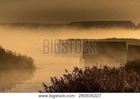 Observation Platform At The Federseesteg In Germany