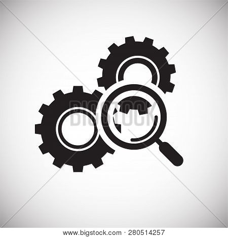 Researc Icon On White Background For Graphic And Web Design, Modern Simple Vector Sign. Internet Con