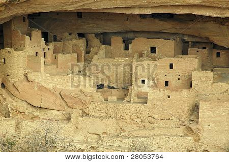 Vivienda de Cliff Palace nativo americano