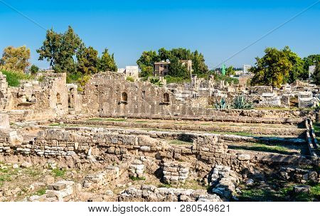 Ruins Of The Al-bass Tyre Necropolis. Unesco World Heritage In Lebanon