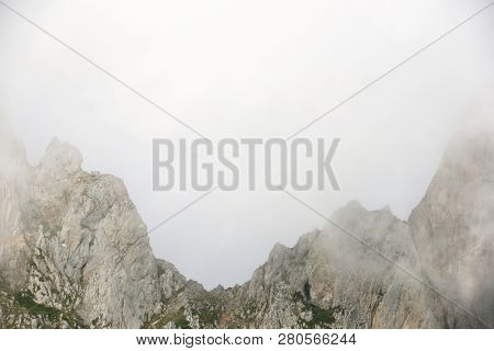 Peaks in Oza Valley, Pyrenees, Spain.