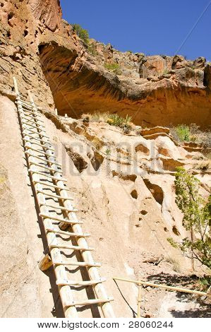 escalera de la vivienda de cliff indio nativo americano