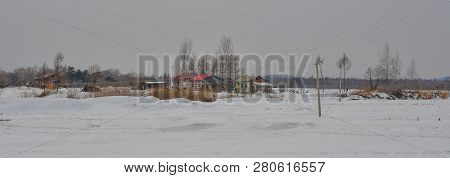 Winter Scenery Of Mohe County, Heilongjiang Province, Northernmost China.