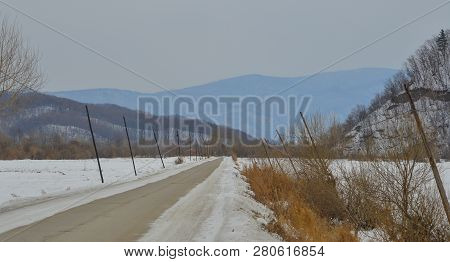 Winter Scenery Of Mohe County, China