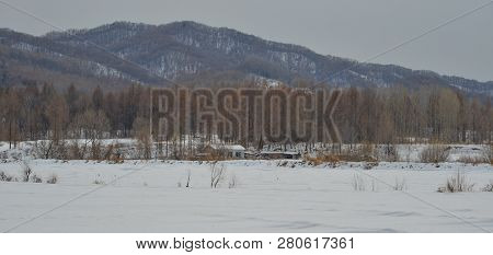 Winter Scenery Of Mohe County, China