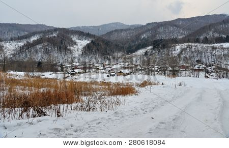 Snow Village In Mohe County, China