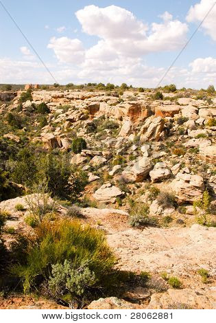 Hovenweep Národní památník rodilý Američan indické ruiny a kaňon