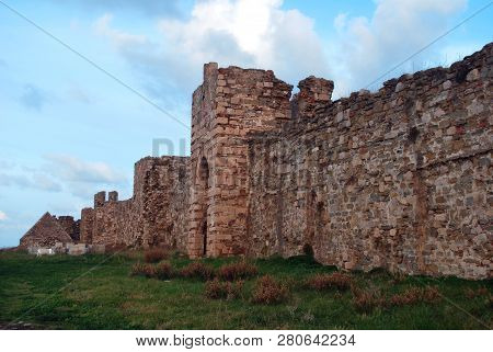 The Castle Of Methoni In The Port Town Of Methoni, Messenia, Greece