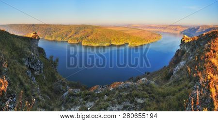 Autumn Morning. Dawn In The National Park 