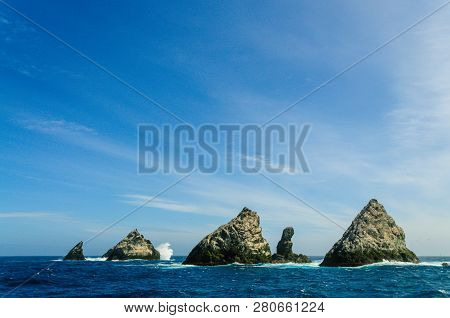 The Shag Rocks Are Six Small, Uninhabited, Islands On The Most Western Part Of South Georgia. They A