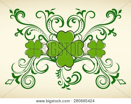 Saint Patrick's Day Green Clover Background