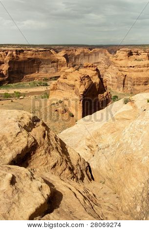 falésia rock na borda do Canyon de Chelly