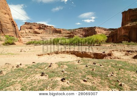 Vale do Rio do Canyon de Chelly