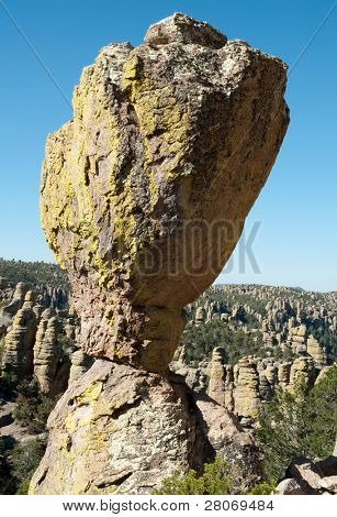 muschio giallo e hoodoo Rock