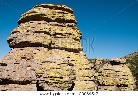 muschio giallo e hoodoo Rock