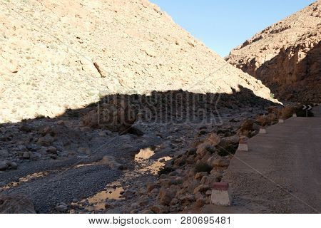 Beautiful Desert Landscape Of Todra Gorge In High Atlas In Morocco