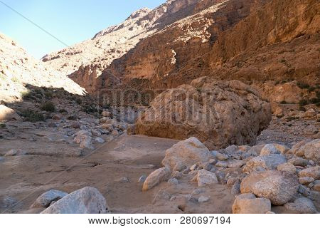 Beautiful Desert Landscape Of Todra Gorge In High Atlas In Morocco