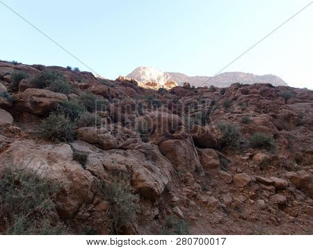 Beautiful Desert Landscape Of Todra Gorge In High Atlas In Morocco