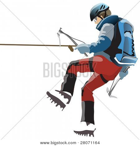 sport icons, rock-climbing