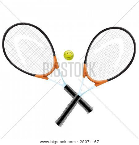 sport icons, tennis rackets