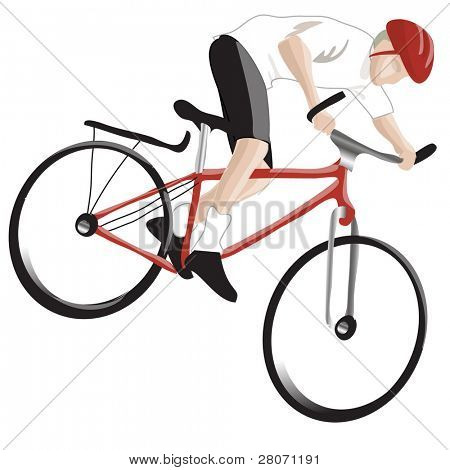 sport icons, cyclist